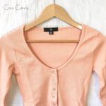 Missguided 🆕 Cropped Long Sleeve Cream Top Photo 5