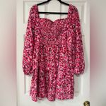 Zexxxy Women's Floral Pink Long Sleeves Ruffle Dress Size XL NWT Photo 3
