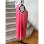 Vintage Sears 1960s Neon Pink Floral Lace Trim Sleeveless Nightie Gown Coquette Photo 3