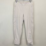 Athleta Chelsea Lined Utility Jogger High Rise Cargo Pant Women’s Size 12 Cream Photo 3