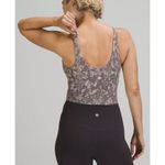Lululemon Wunder Train Longline Animal Snake Print Sports Bra Crop Tank Top Sz S Gray Photo 3