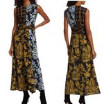Lafayette 148 New York Mixed Media Twist Front Dress Size US 8 Golden Yellow Photo 9