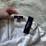 Lulus LULU’S Headed To Happy Hour Champagne Satin Midi Skirt Photo 4