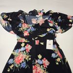 LPA  Button Up Midi Dress in Midnight Roses Photo 4