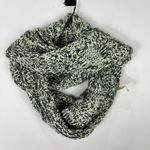 Loft Chunky Knit Infinity Scarf Black Ivory Speckled Cozy Parisian Quiet Luxury Photo 0