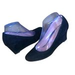 Vionic Camden Suede Wedge Heels Black Size 7 (Wide) Photo 5