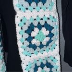 Handmade Crochet Knit Granny Square Fall Winter Women’s Scarf Photo 4