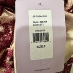 JS Collections  Womens Embroidered Lace Gown Wine Rose Size 6 NWT Photo 7