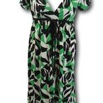 BisouBisou Empire Waist Graphic Sleeveless Dress 4 Green Photo 0