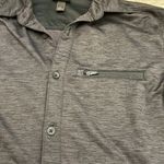 Zella Heathered Black/Gray Button Front Collared Long Sleeve Shirt/Jacket XS Photo 5