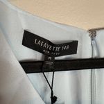 Lafayette 148 NWT  New York chiffon bell sleeve shift dress in Seawater Photo 2