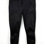 L'Agence Women Margot High Rise Skinny Jeans Silver Glitter Coated Black Size 25 Photo 2