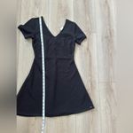 Armani Exchange  Black Textured Mini Dress Photo 3