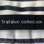 ZARA  Trafaluc Black White Stripe Shorts Paper Bag High Waist w/ Belt Size Small Photo 6