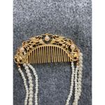 Long imitation Pearl comb Metal hairpin Hanfu Braiding hair accessories new Photo 3