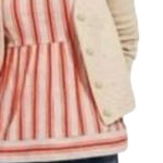 CAbi Anthropologie‎ Brunch Top #6102 Awning Stripe Linen Cotton Blend Medium Top Photo 0