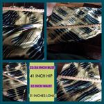 The Limited  GREEN, PURPLE AND BLUE PRINT STRAPLESS SILK DRESS WITH BELT NWT (12) Photo 13