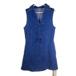 NWT Denim Sleeveless V Neck A Photo 5