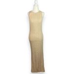 ASOS 🆕 Cable Knit Midi Dress with Open Back Detail in Camel Photo 3