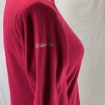 Columbia Quarter Zip Dark Magenta Pink Fleece Long Sleeve Pullover Size S Photo 7