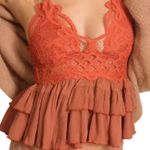 Free People Adella Camisole in burnt orange size sm NWT Photo 0