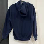 Girl Scouts Embroidered Patch Navy Drawstring Pullover Hoodie Size Medium Blue Photo 3