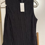 Lillusory Black Mockneck Sleeveless Shirt L Size L Photo 0