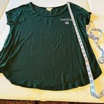 Wet Seal  green scoop‎ neck THANKFUL t-shirt ONE SIZE (see measurements for fit) Photo 4