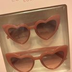 LC Lauren Conrad Heart-Shaped Sunglasses - Pink mommy and me matching Photo 0