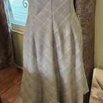 White House | Black Market   Black Plaid Dress Cap Sleeve Emilya Knee Women 2 Photo 5