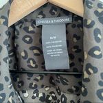 Chelsea Theodore Leopard Print Button Front Collar Shirt Medium Photo 1