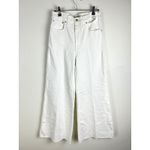 Madewell  Flared Wide Leg Jeans Size 27 High Rise Magic Pockets Cropped Raw Hem Photo 1