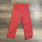 Nike Pro Dri Fit Red & Black Capri Athletic Workout Running Leggings Size Medium Photo 4