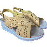 Bella Vita  Yellow Cross Sandals Size 9.5 Photo 0