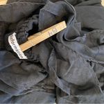 Reformation  Indio Mini Dress Black‎ Off Shoulder Linen Short Sleeve size xl READ Photo 8