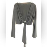 Soprano , ‎ Black front tie Bolero, Shrug, long sleeve, size Large Photo 5