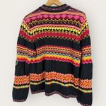 Irvine Park Vintage Womens Medium Embroidered Artsy Art to Wear Cardigan Cotton Photo 1