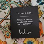 Lulus  Cream Floral Print Maxi Dress NWT Size Small Wedding Guest Dress Photo 9