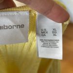 Liz Claiborne Vintage Lemon Butter Yellow Cableknit V-Neck Preppy Cardigan Photo 3