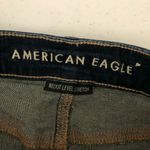 American Eagle  Womens Jeans Hi-Rise Jegging Dark Wash Distressed Stretch 4 Photo 2