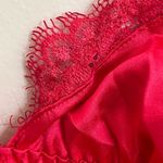 Victoria's Secret Women’s New Deadstock Victoria’s Secret Babydoll Nighty Top Satin Red Size Large Photo 1