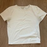 Live in the Moment White crop shirt Photo 0