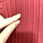 Free People Movement Pink Rose Ribbed Henley Short Sleeve Boho Athletic Top L Photo 8