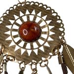 Sun Catcher Statement Necklace Boho Chic Dream Catcher Tassel Leaves Jewelry u Gold Photo 2