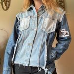 Topshop MOTO Distressed Denim Jacket Photo 9