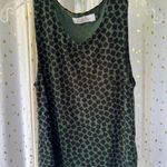 Ava Sky Fight Eel Women's Flowy Hawaiian Green Black Tank Top Beachy Casual XS Photo 1