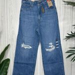 Levi's NWT Levi’s High Waisted Straight Jeans in Joe Strut Destructed size 30x29 NEW Photo 1