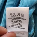 Retrofête Retrofete Tova Dress in Aqua Blue Size Large NWT Metallic Sleeveless V Neck Photo 13