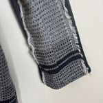 Nic+Zoe  Womens Cardigan Sweater Sz M Gray Aztec Open Front Fringe Trim Photo 4