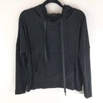 Tahari  Womens Hoodie Pullover Oversized Pockets Soft Stretch Black Size S Photo 0